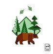 Brown bear - Vector graphics